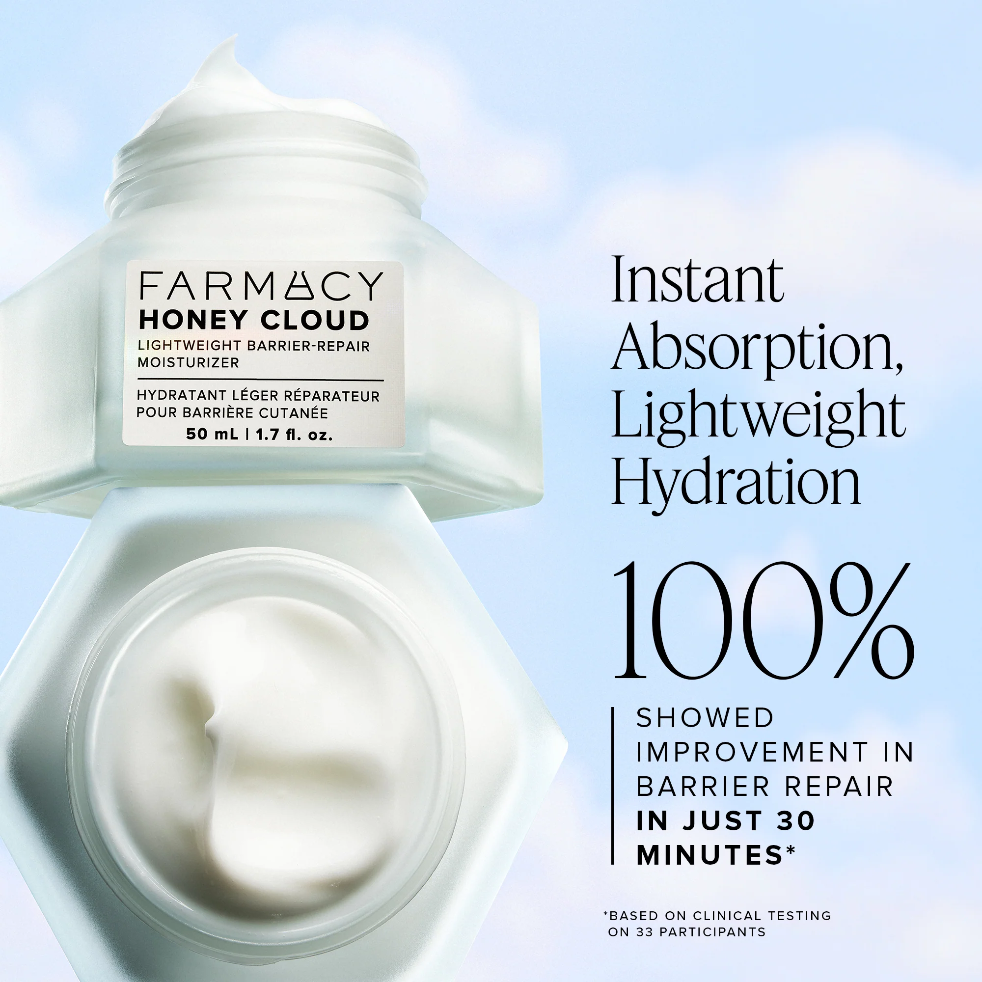Honey Cloud Lightweight Barrier Repair Moisturizer Trial Size - Image 4
